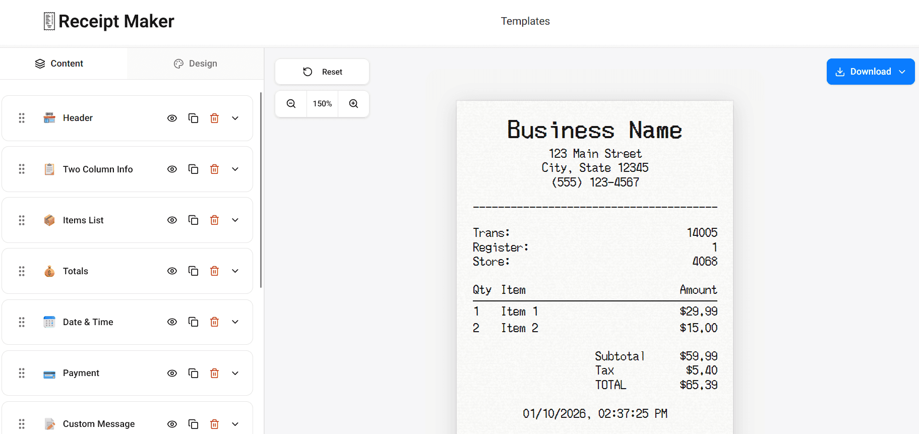 Receipt Maker image 2