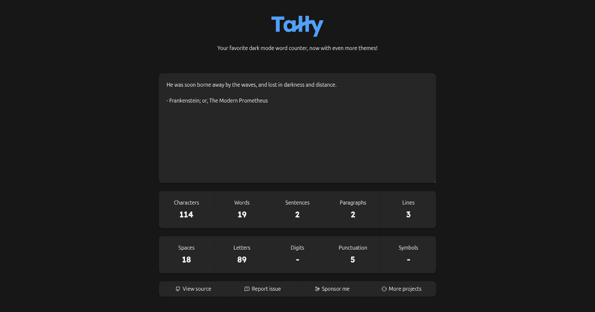 Tally - Word Counter image 2