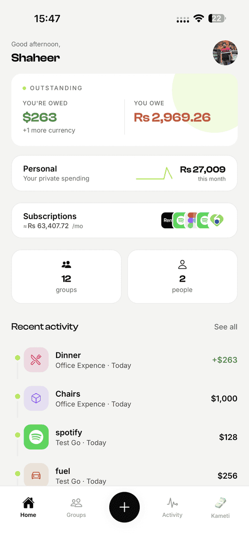 EconoGlance — Split expenses in seconds image 2