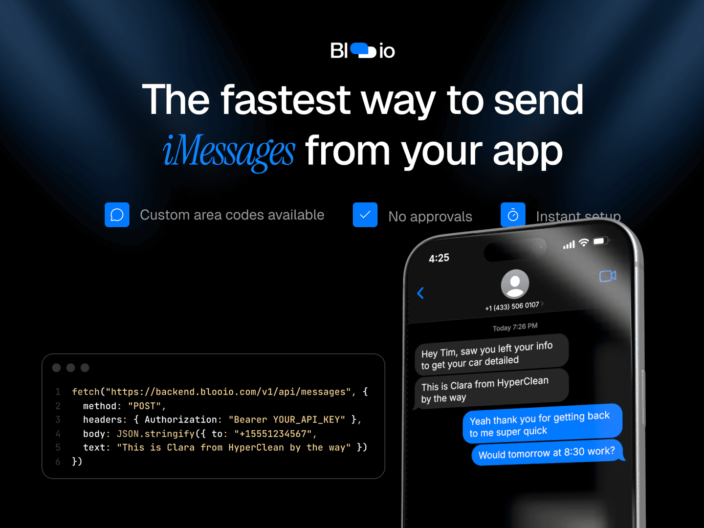 Blooio - Blue Messages for your CRM image 2