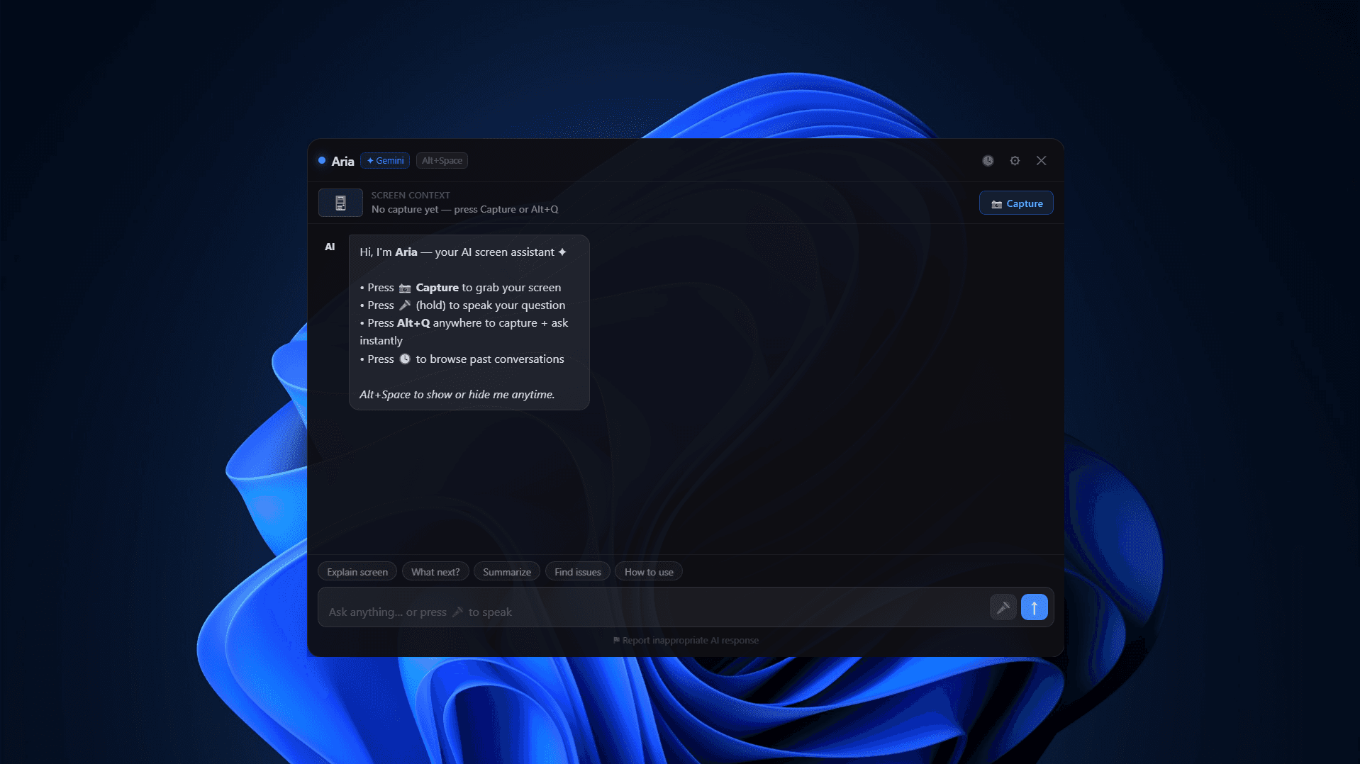 Aria — Your AI Screen Companion image 1