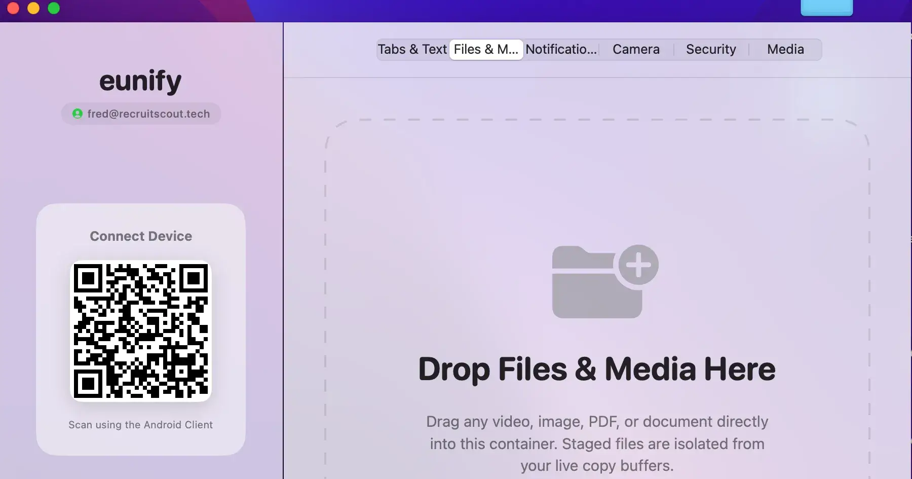 Eunify: Cross-Platform Continuity System for Android and MacOS