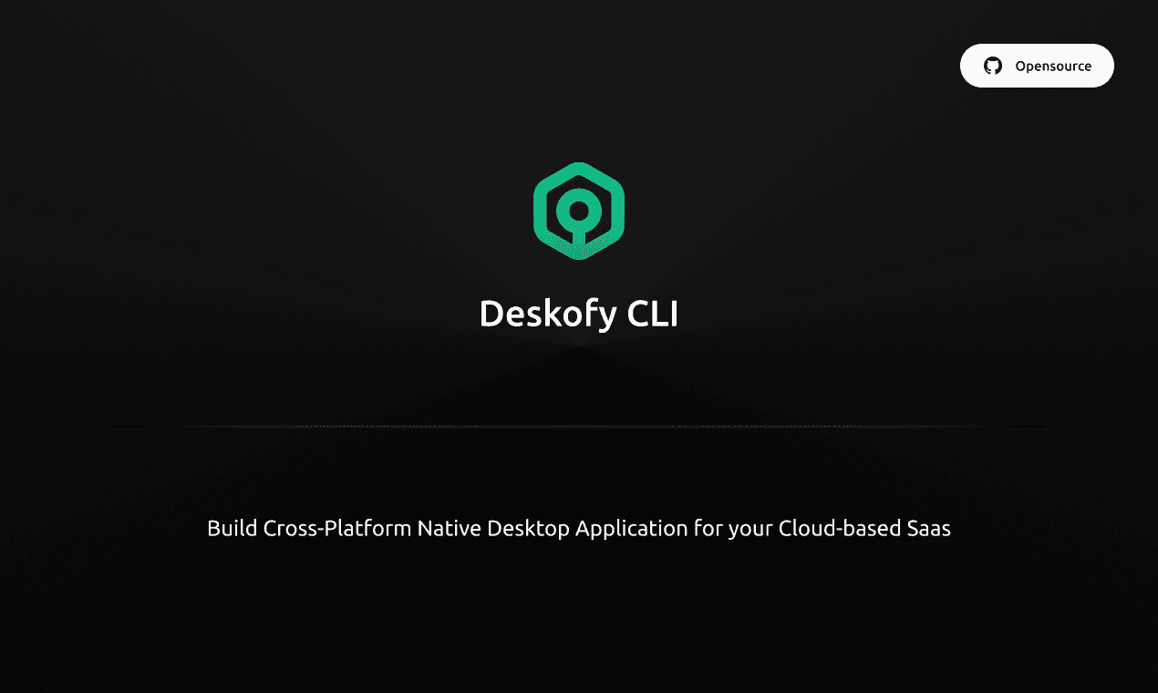 Deskofy CLI - Build Desktop Apps Fast image 1