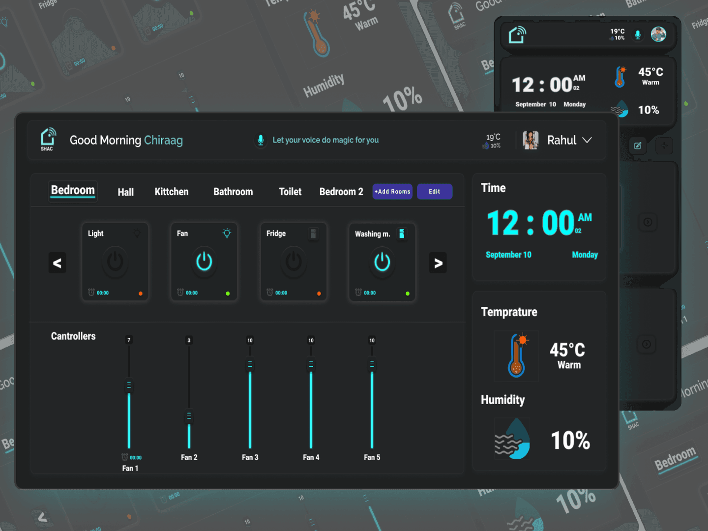 SHAC (Smart Home Appliances Control)