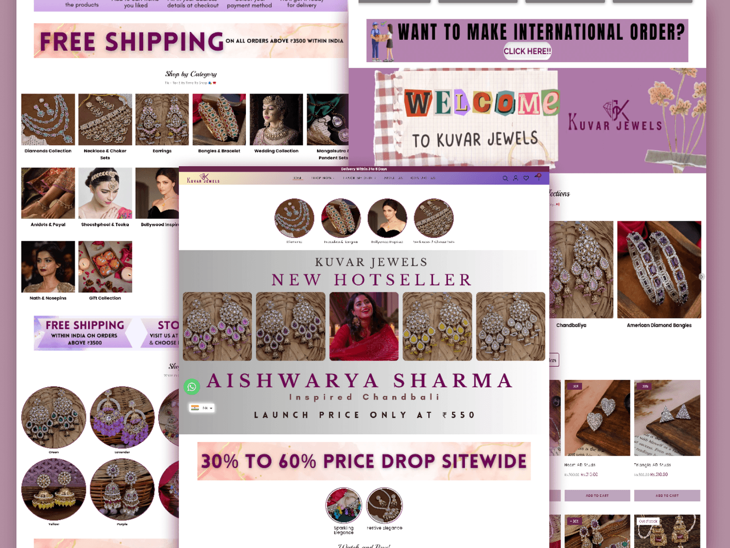 Kuvar Jewelers Shopify E-commerce Platform