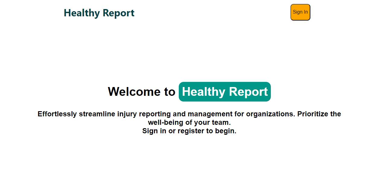 Healthy Report