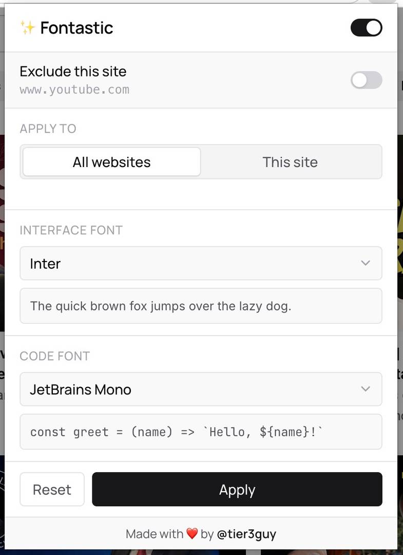 Fontastic - Chrome Web Store image 3