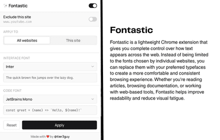 Fontastic - Chrome Web Store image 2