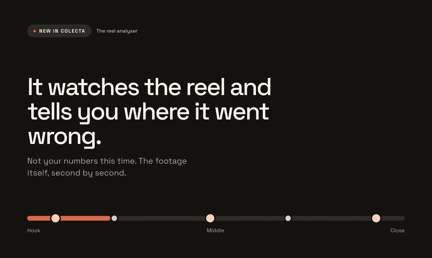 Reel analyser — it watches the video image 2