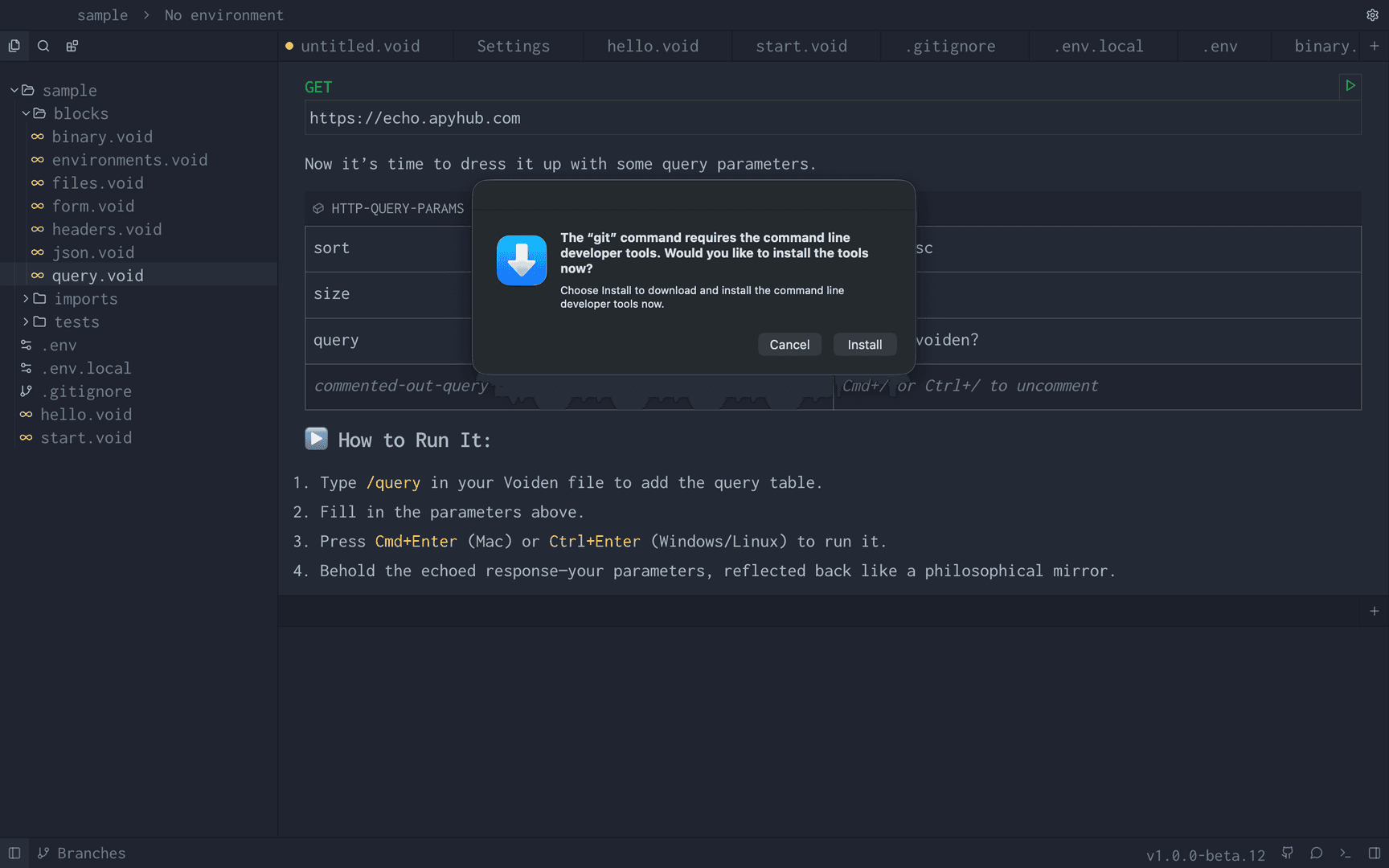 Voiden API Client image 4