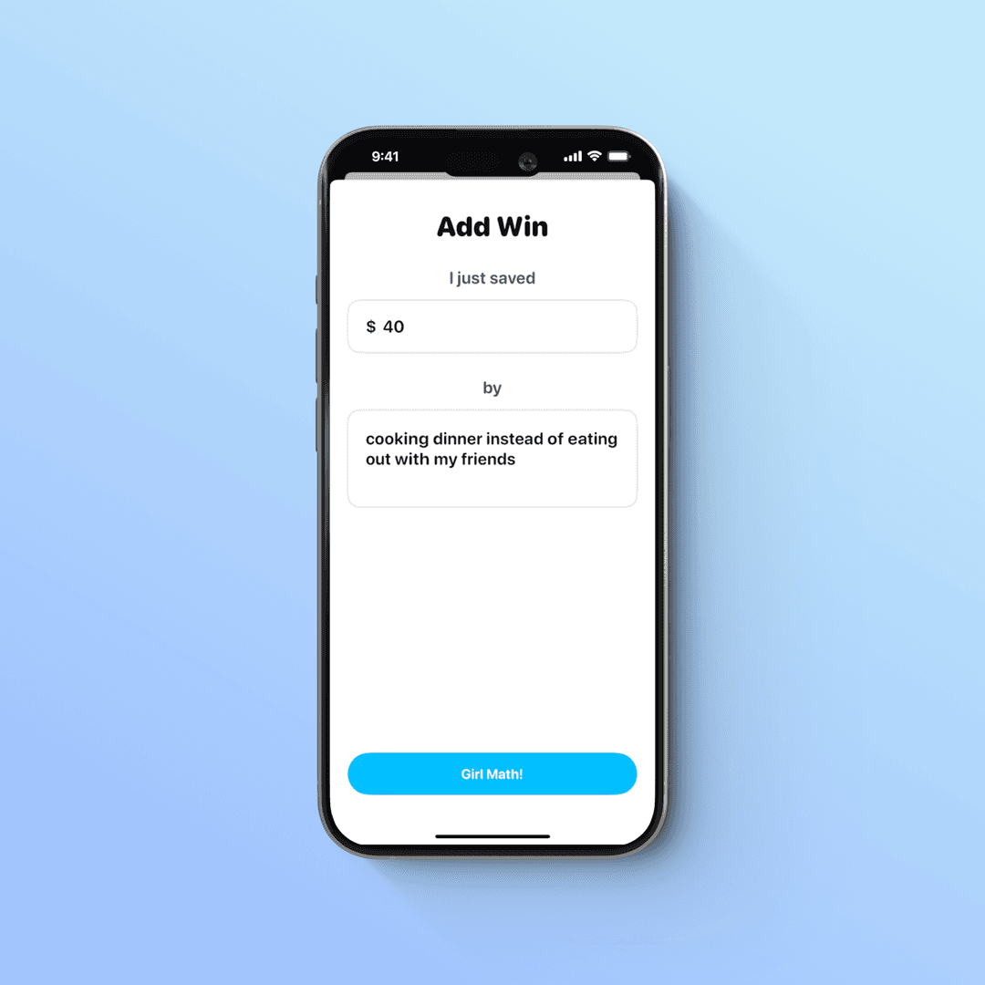 Girl Math: Savings Tracker image 3