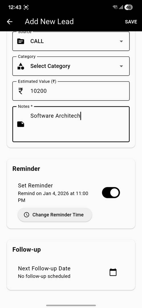 LeadMind - Professional Lead Tracking App image 3