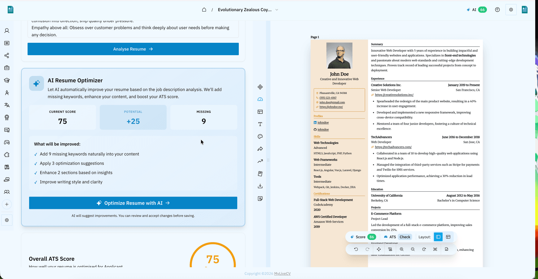 MyLiveCV image 3