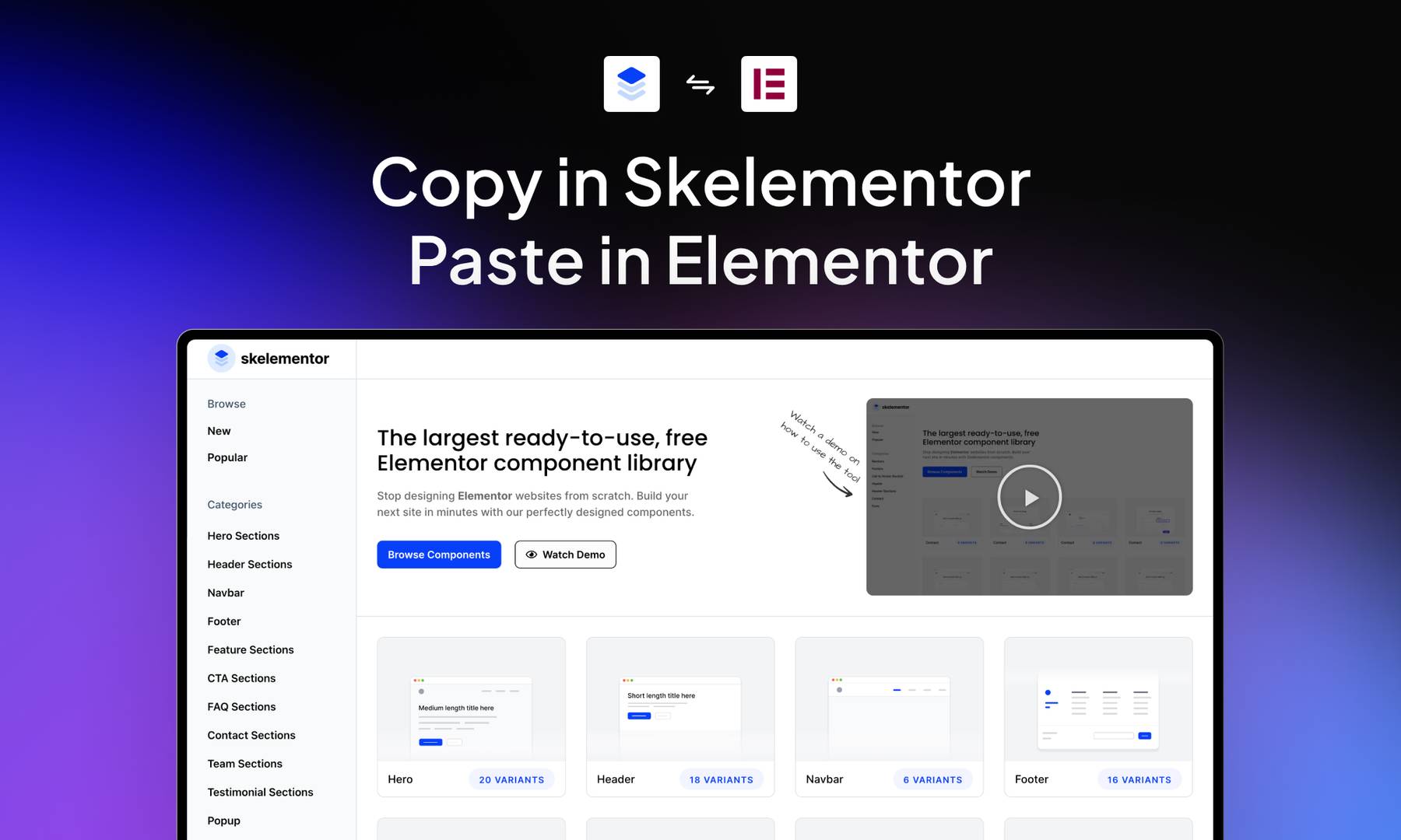 Skelementor - The Ultimate Tool for Rapid Website Building!