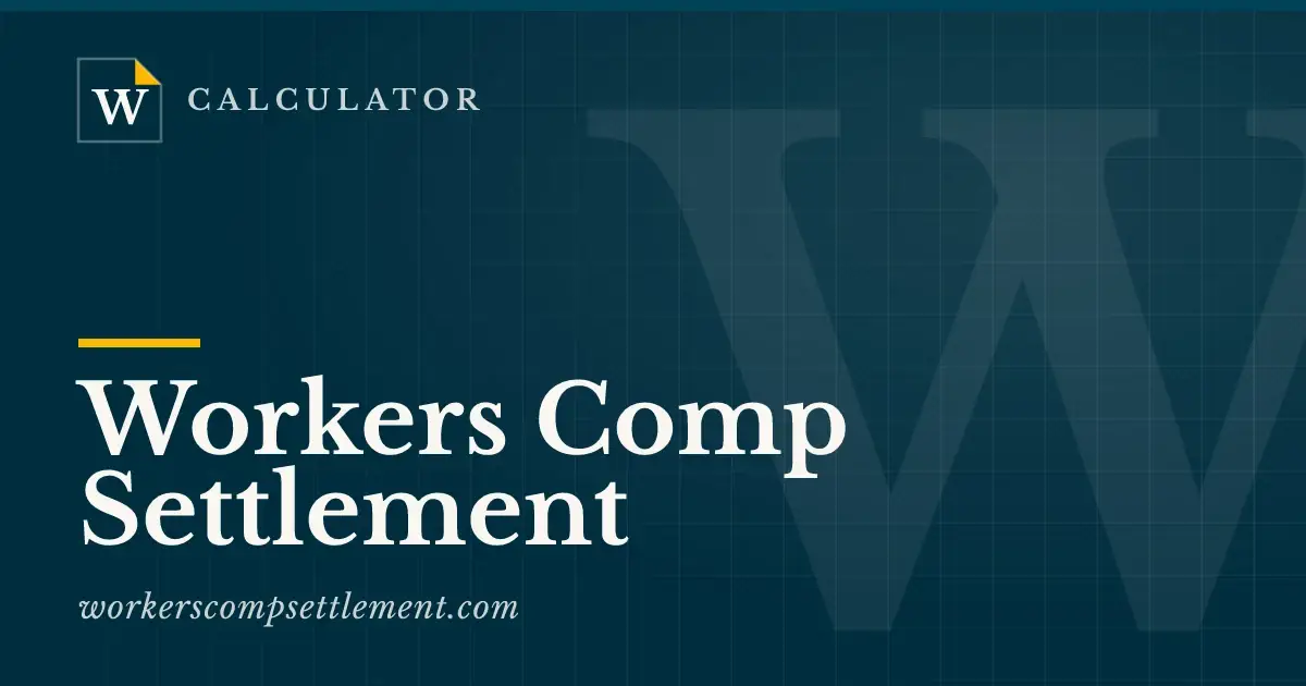 Workers Comp Settlement Calculator image 1