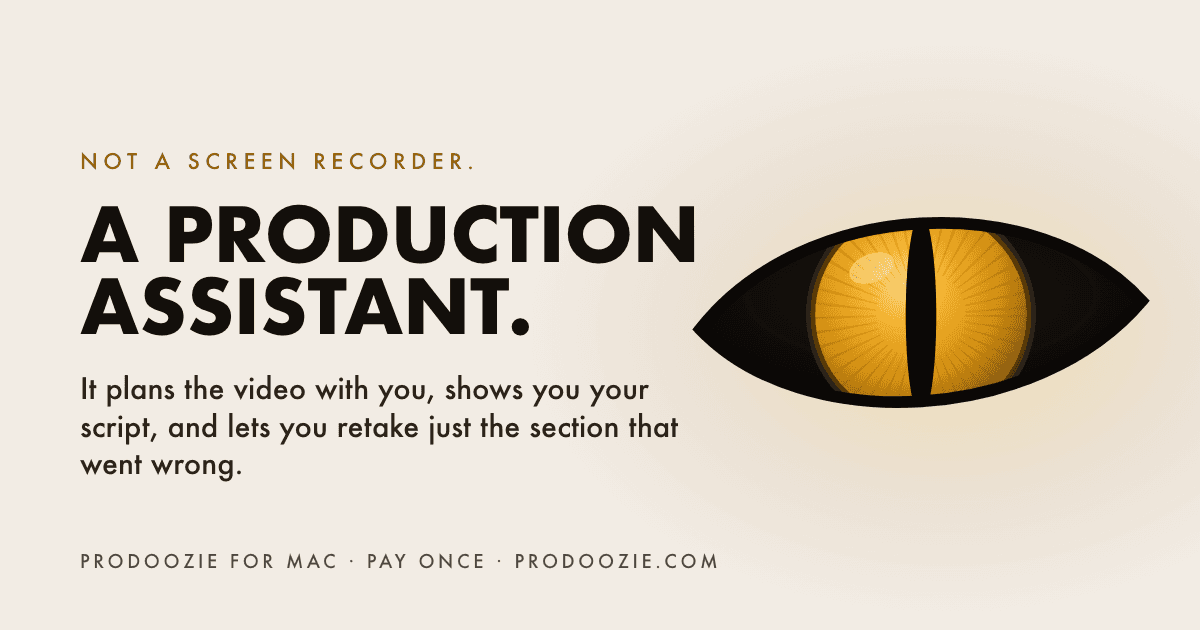 Prodoozie — Mac screen recorder & editor image 1