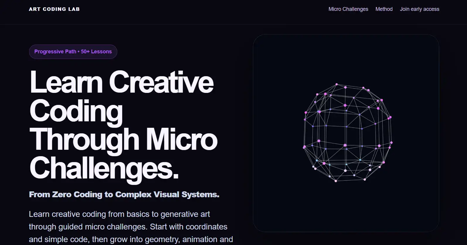 Building ArtCodingLab - a step-by-step way to learn creative coding