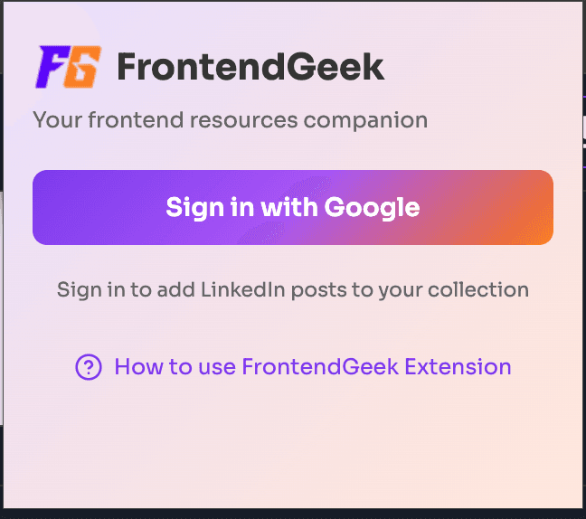 FrontendGeek Chrome Extension image 5