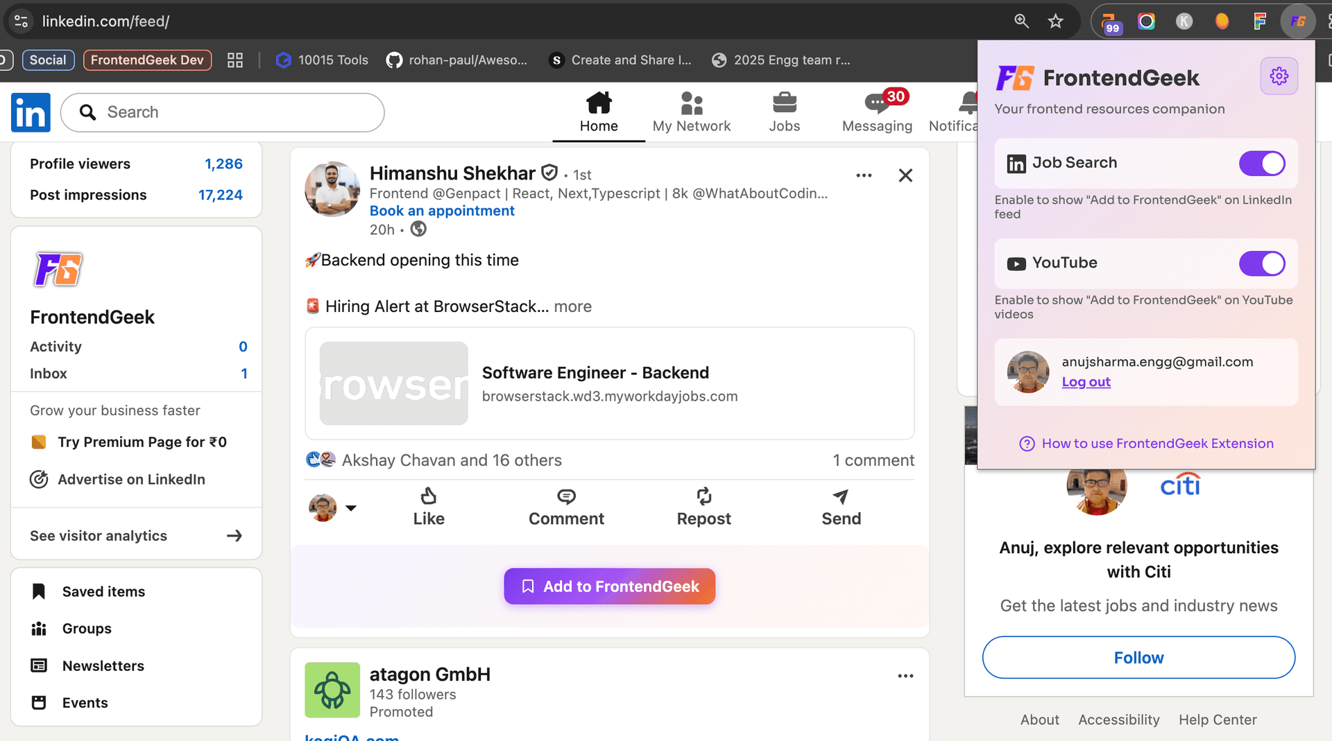FrontendGeek Chrome Extension image 2