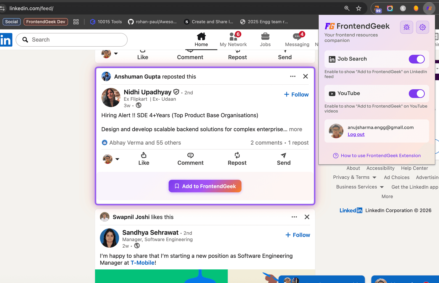 FrontendGeek Chrome Extension image 3