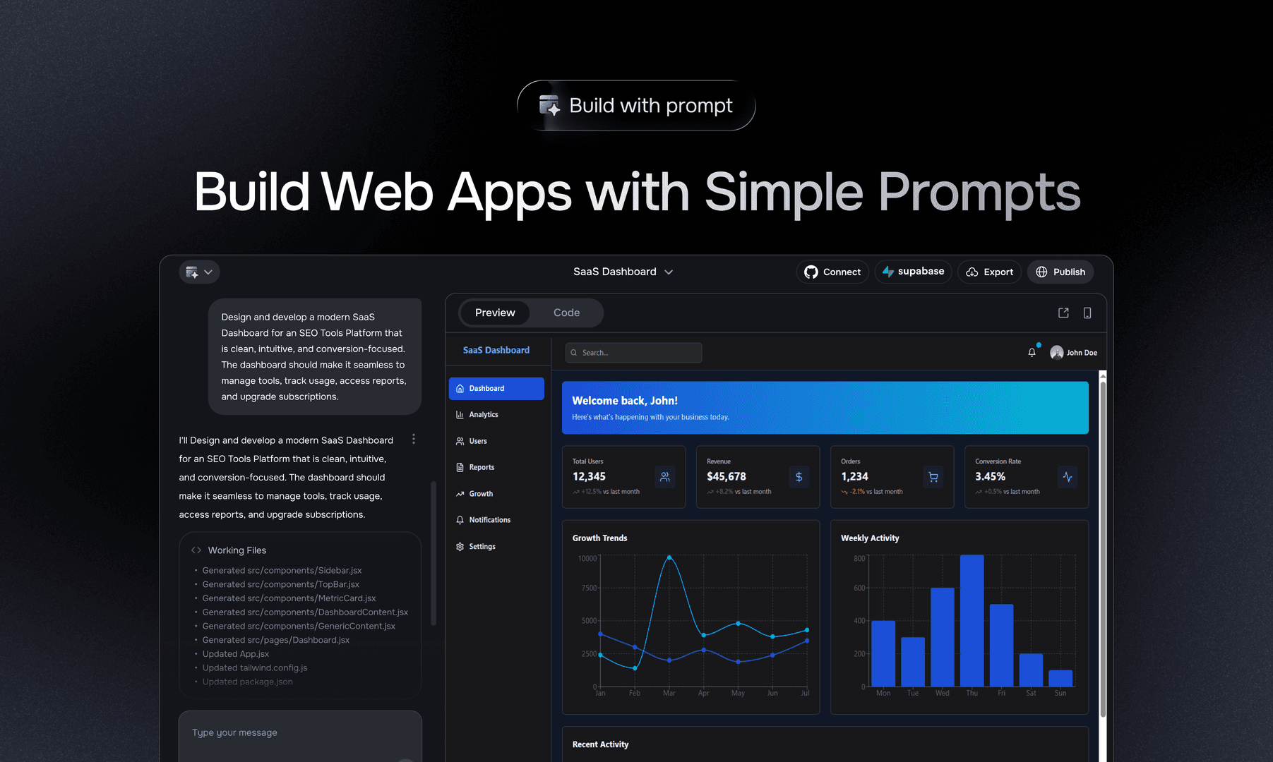 Meku – AI Web App and Website Builder image 3