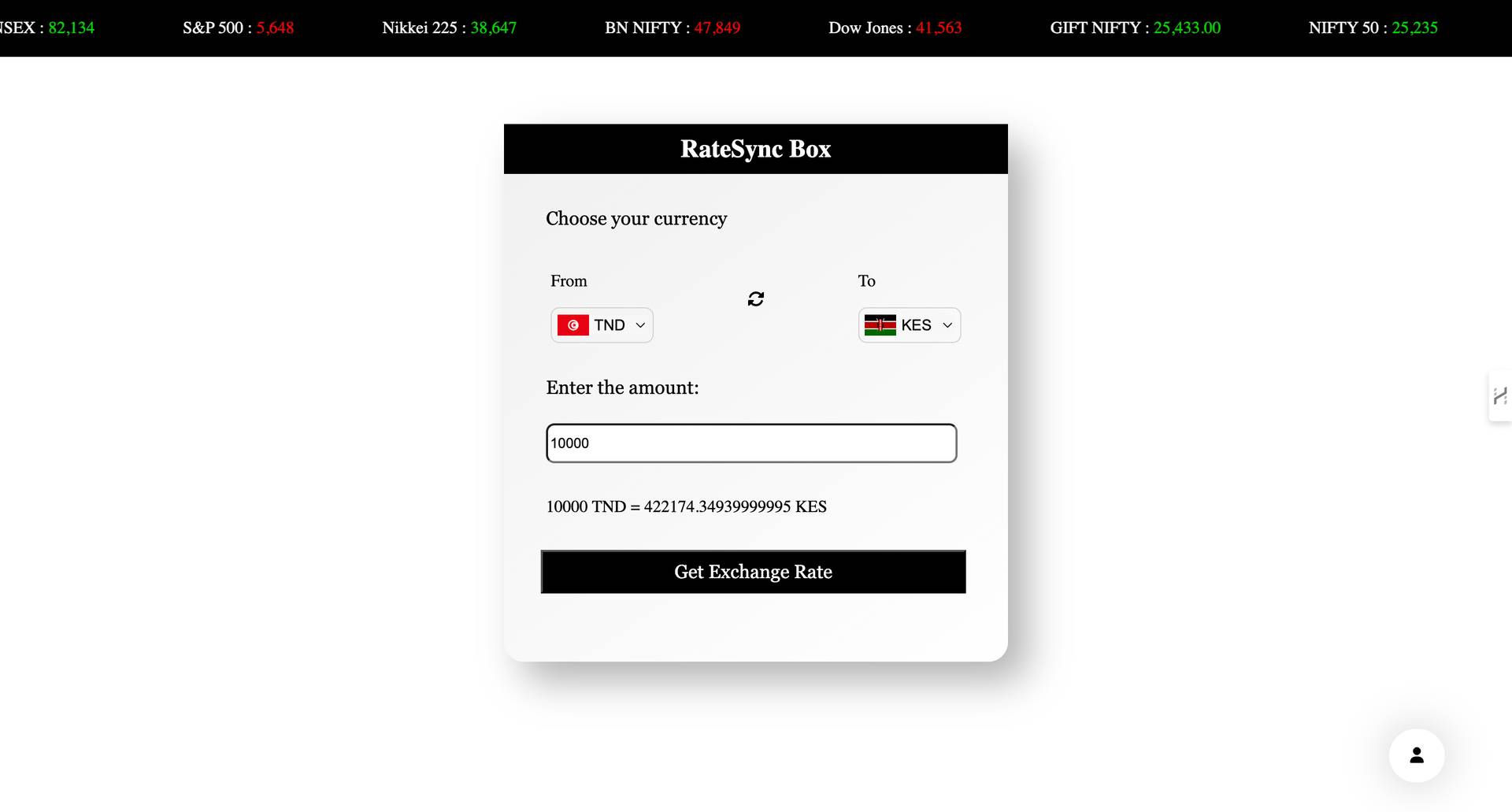 RateSync-The Currency Converter