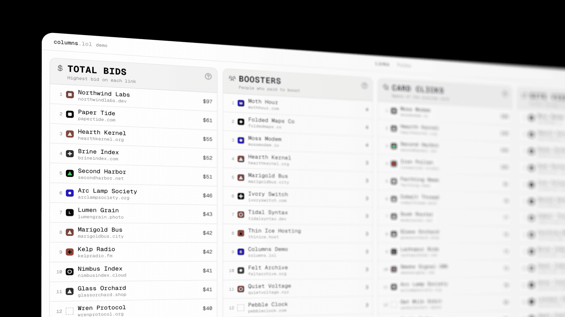 Columns.lol - Multi-Column Leadership Board image 1