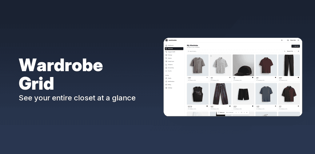 Wardrowbe - Put Your Wardrobe in Rows image 1