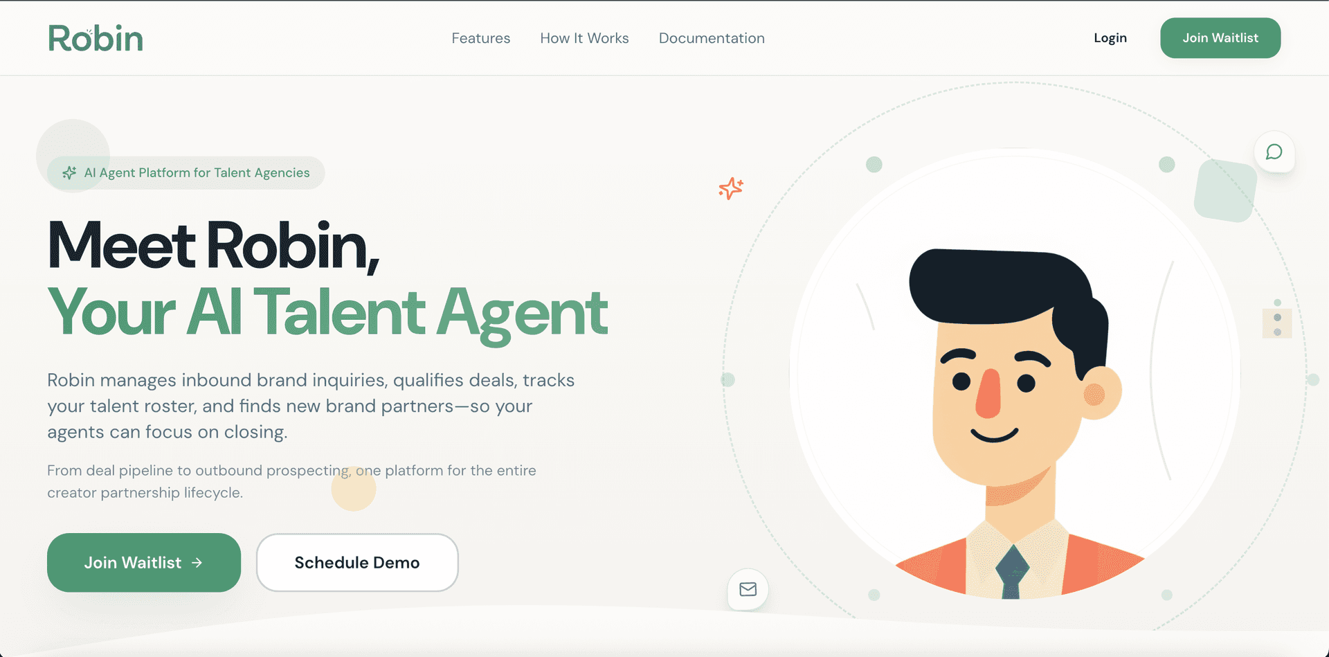 Robin | AI Agents For Talent Agencies image 1