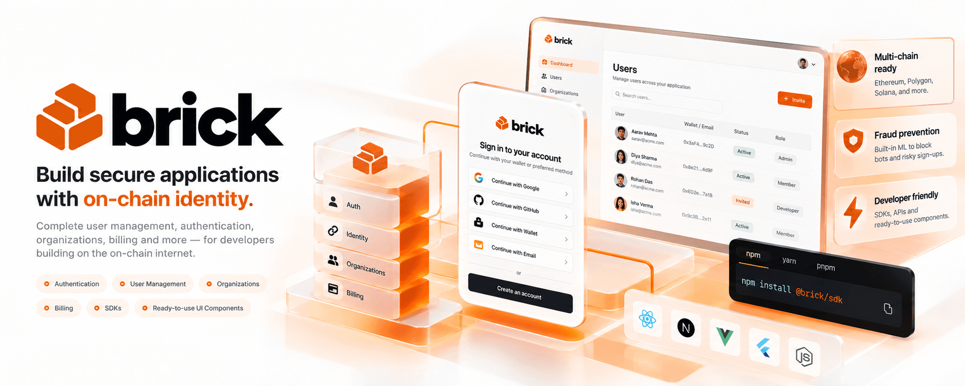 Brick — Blockchain User Management & Auth image 3