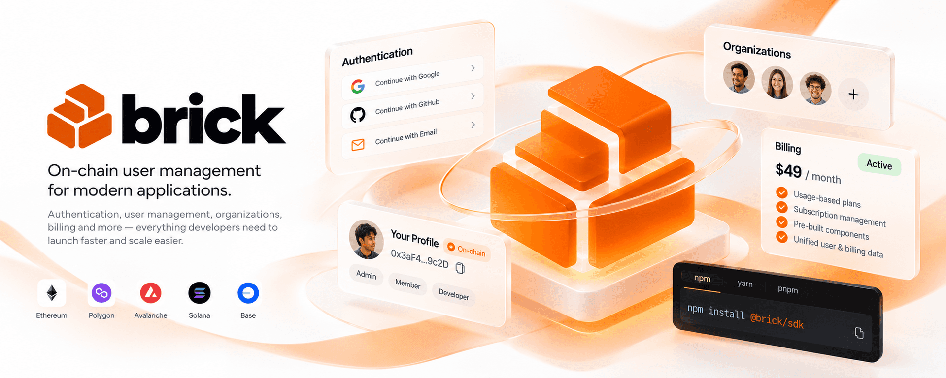 Brick — Blockchain User Management & Auth image 2