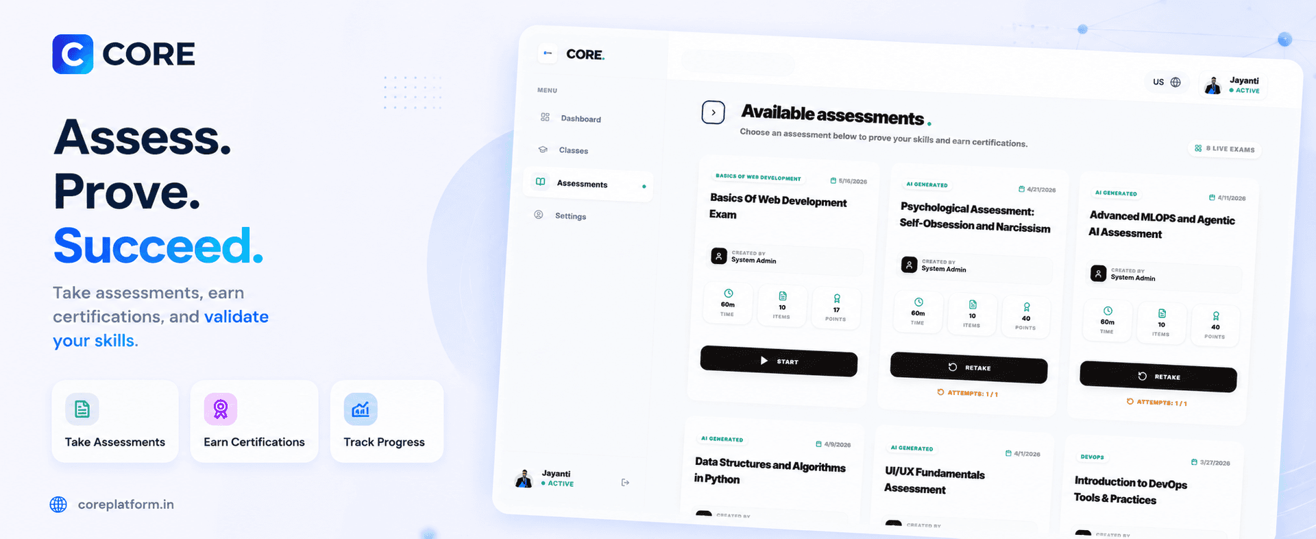 CORE Platform: Intelligent AI Assessment image 4