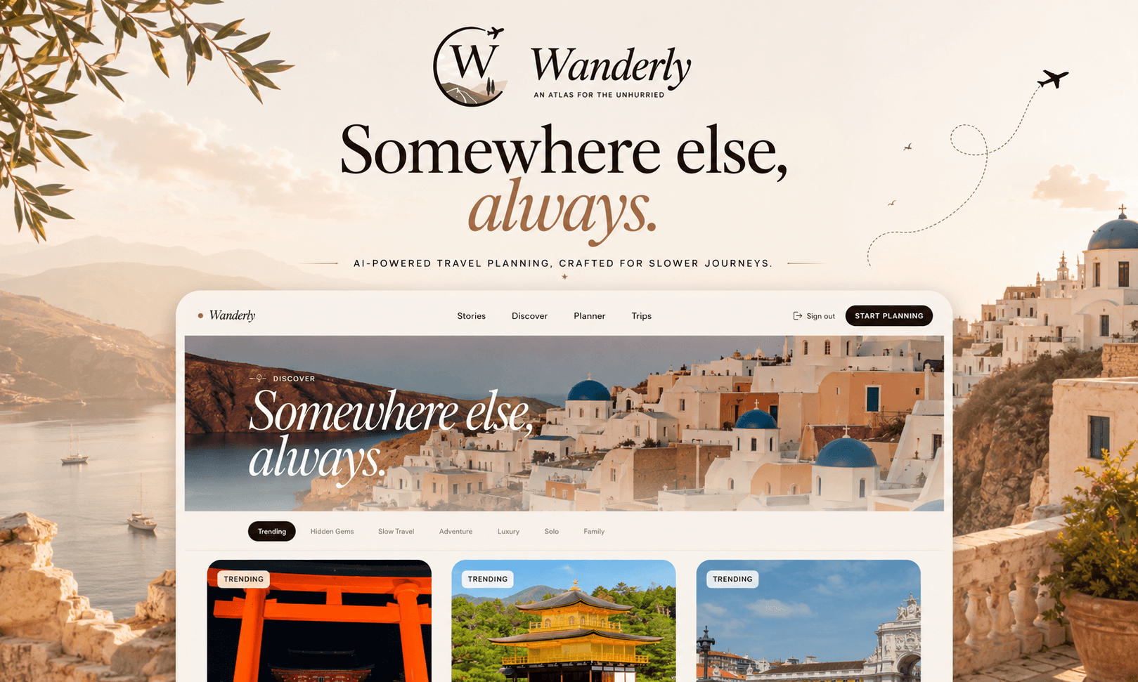 Wanderly — Cinematic AI Travel Planning image 4