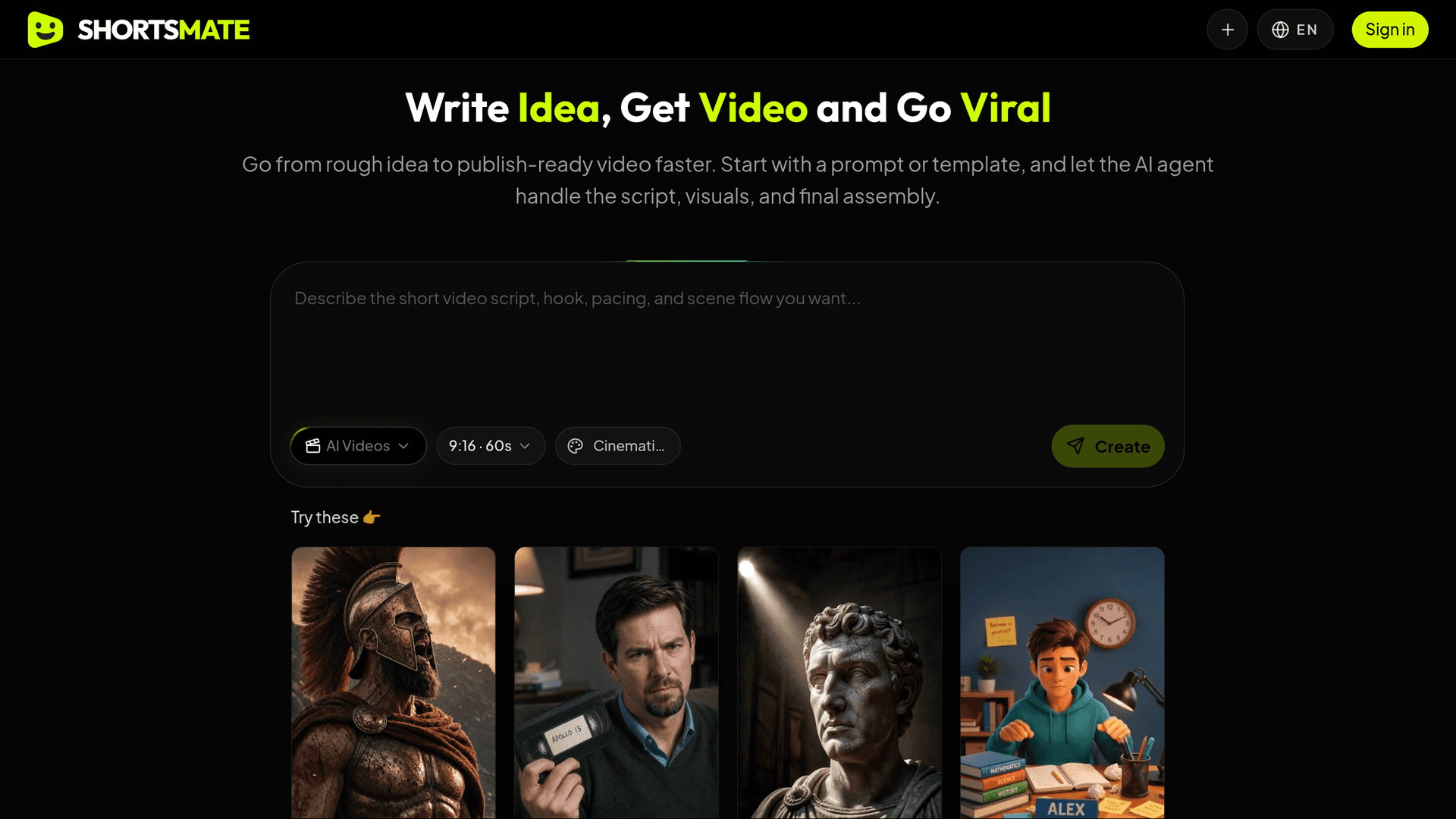 ShortsMate AI - AI Faceless Video Maker image 2