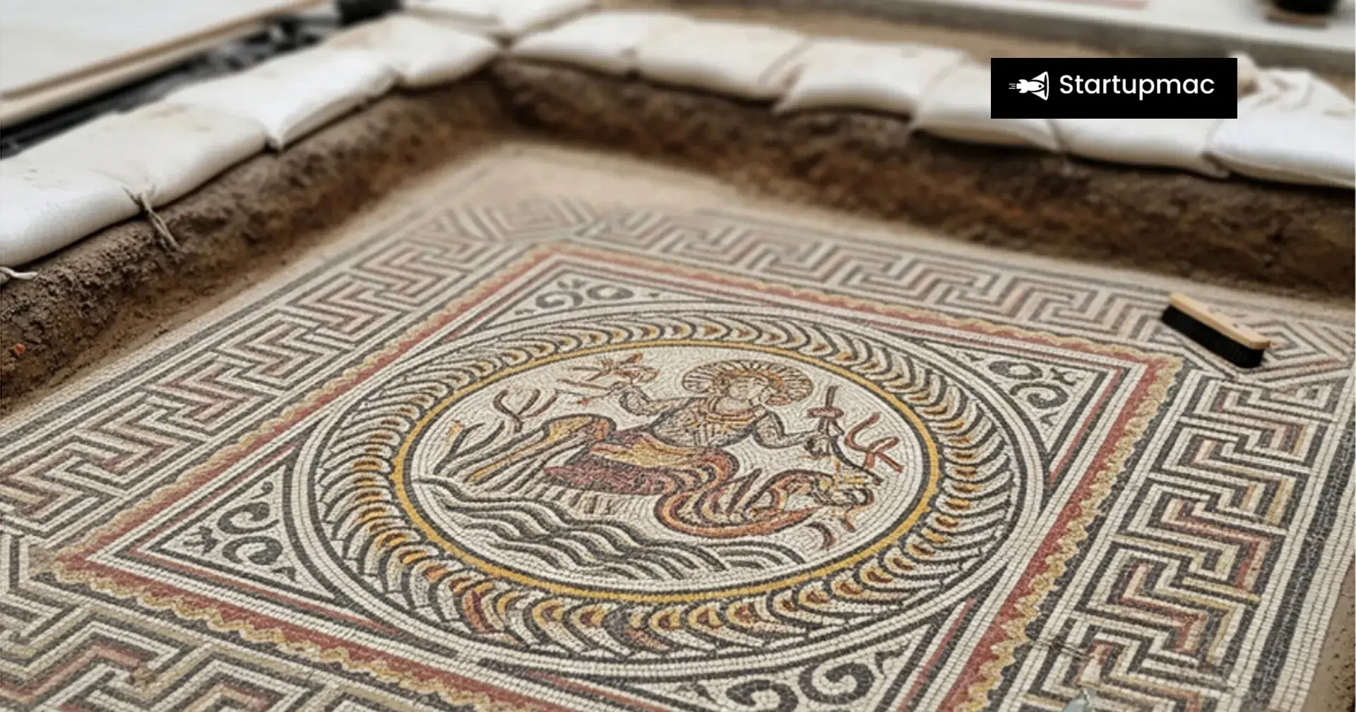 Ancient Roman mosaic unearthed in London construction site