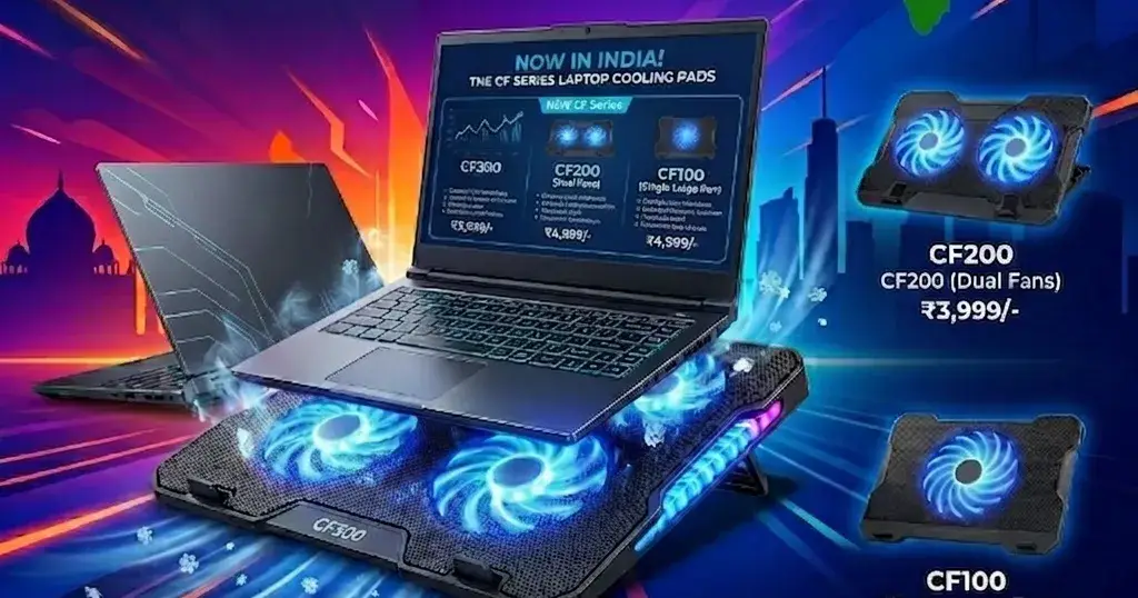 Rapoo launches CF Series laptop cooling pads in India