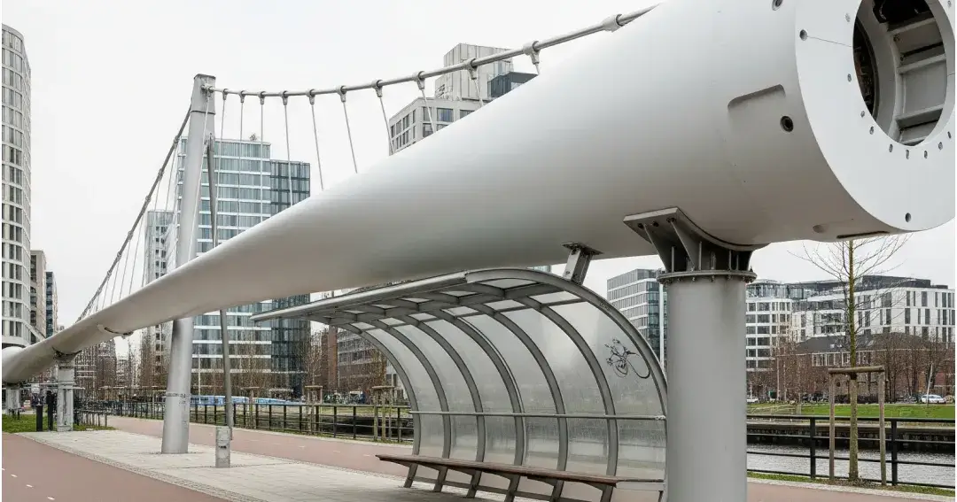 Wind turbine blades get a second life through creative repurposing
