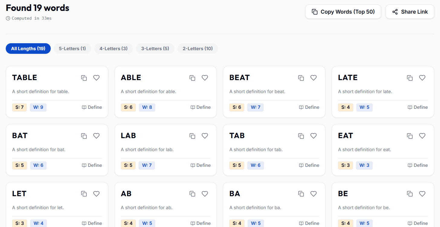 Unscramble Words Lab image 1
