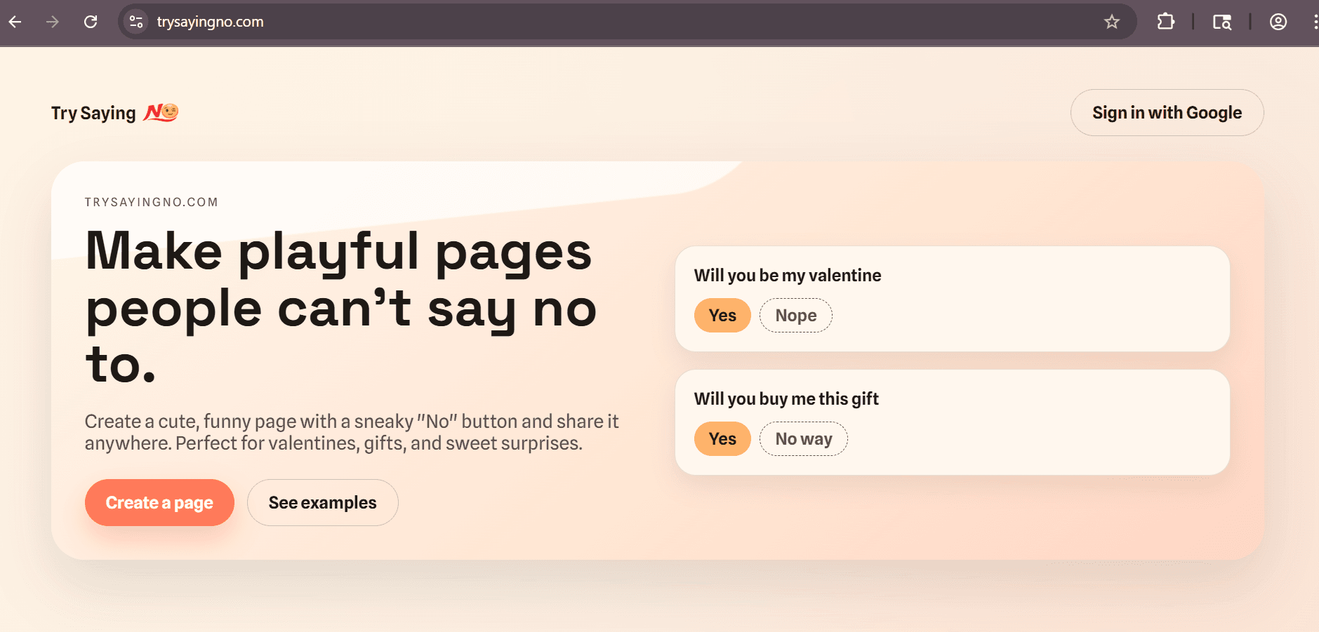 Try Saying No image 2