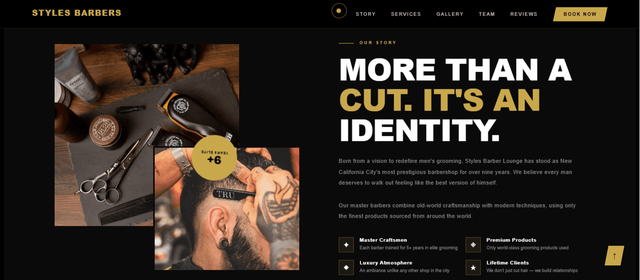 Styles Barbers Luxury WordPress Web Design image 4