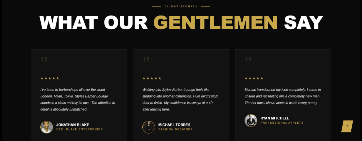 Styles Barbers Luxury WordPress Web Design image 5