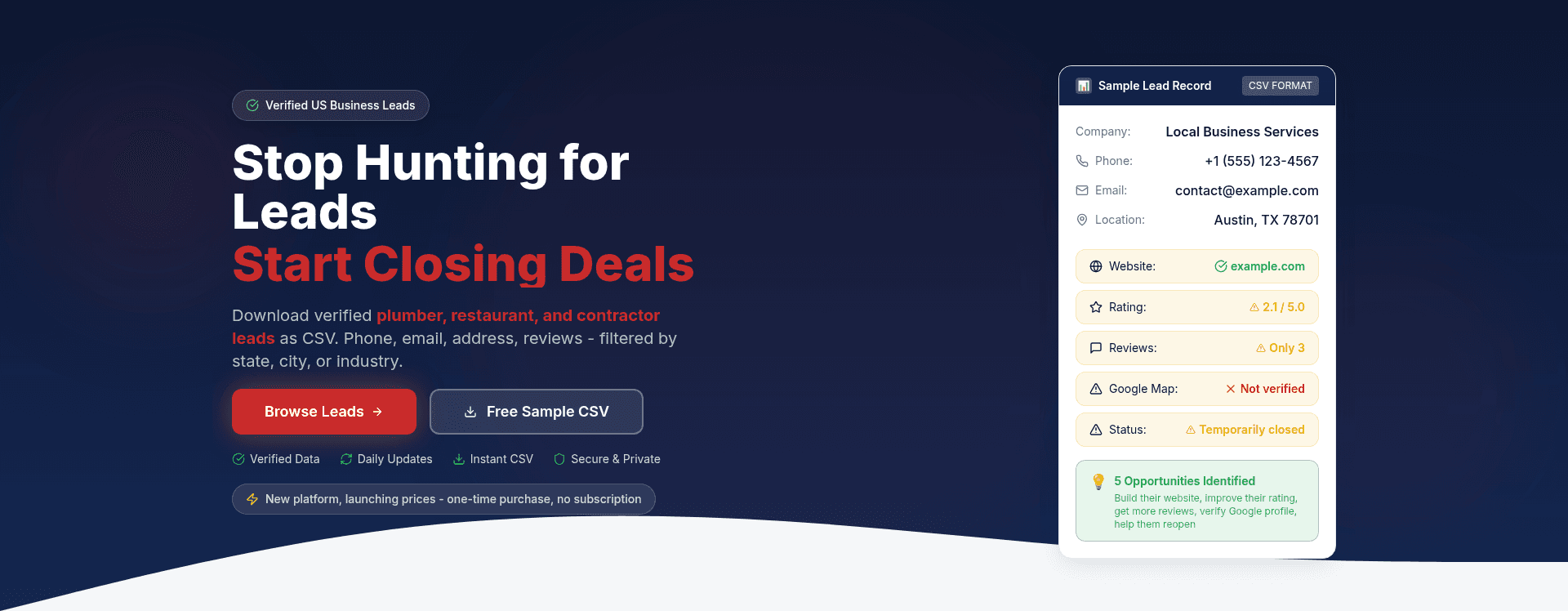 Browse and download ready-to-use US leads image 1