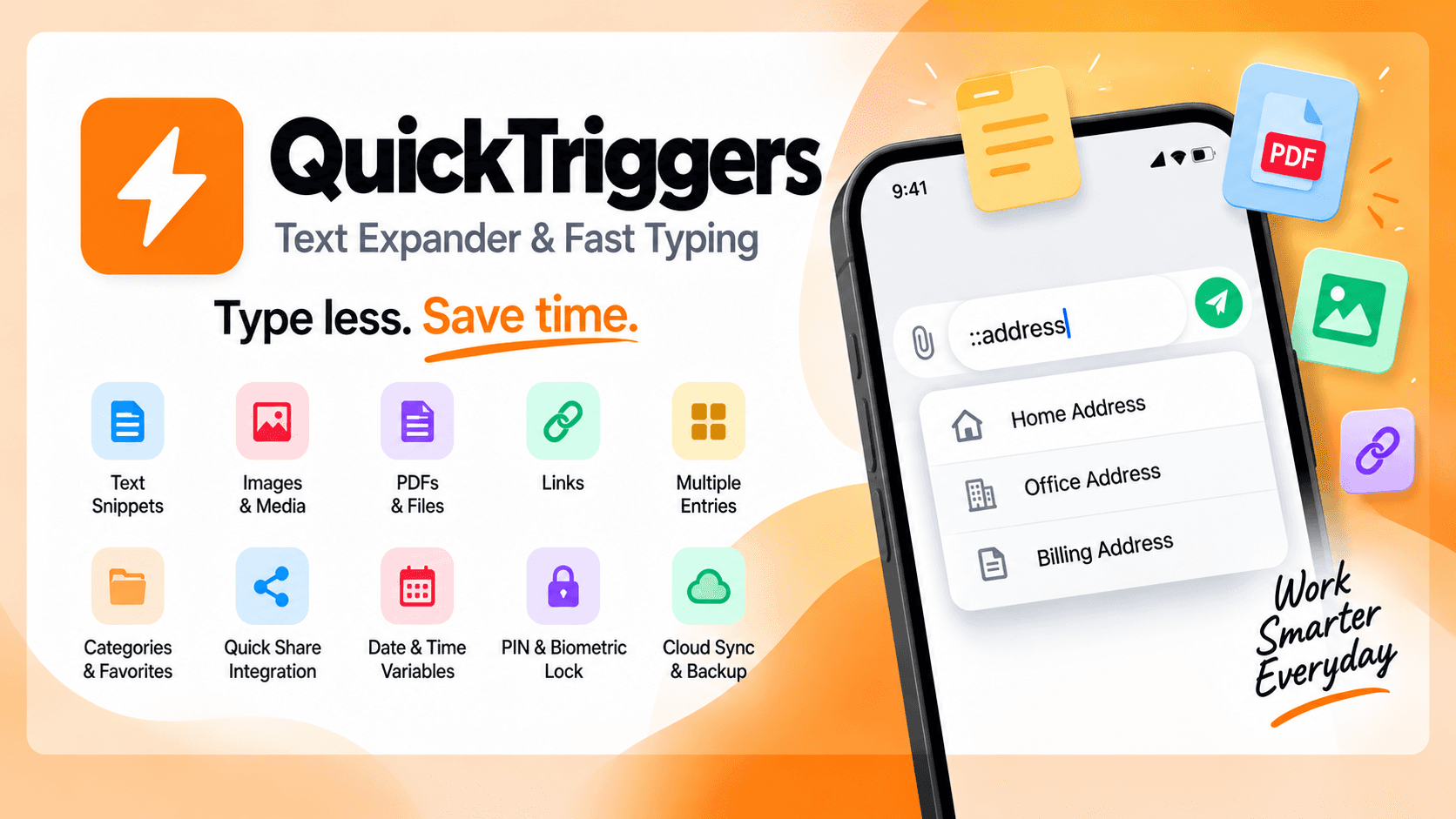 QuickTriggers — Text Expander for Android image 2