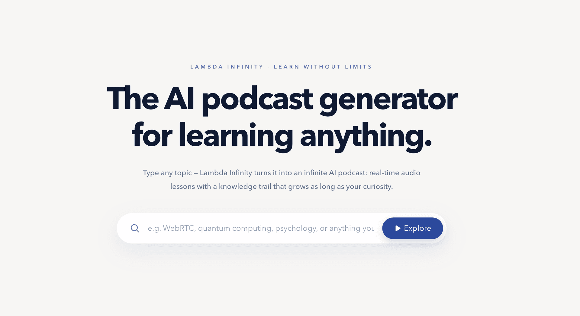 Infinite AI Podcast on Any Topic image 2