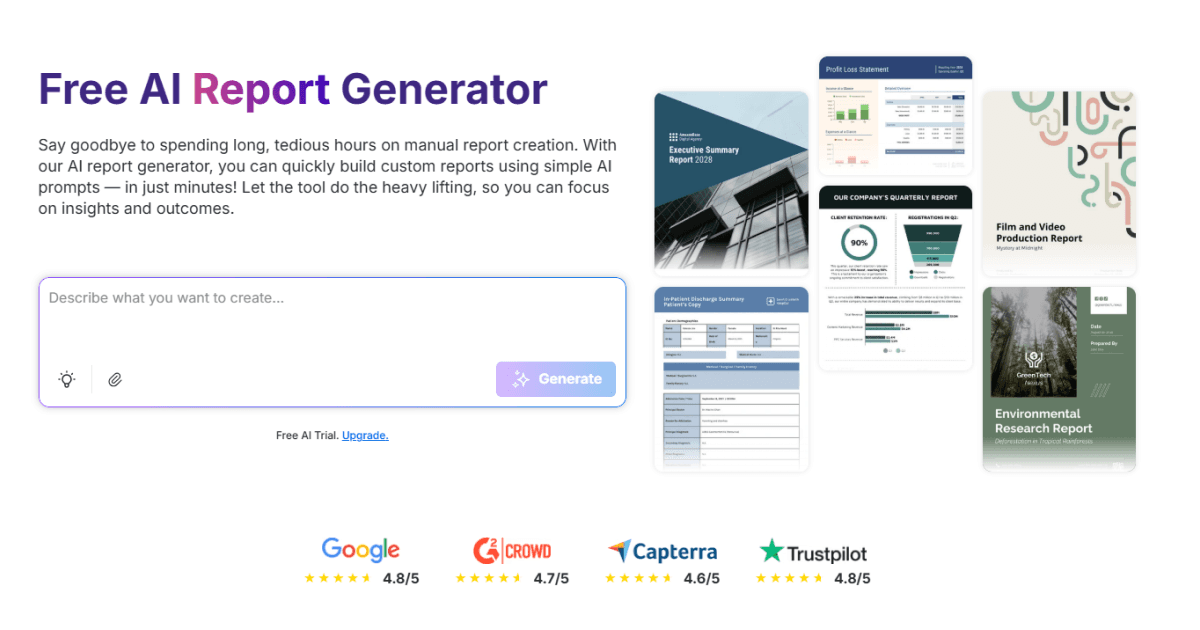 AI Report Generator image 1