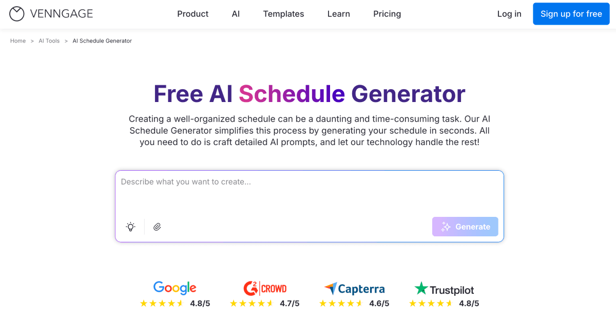 AI Schedule Generator image 1