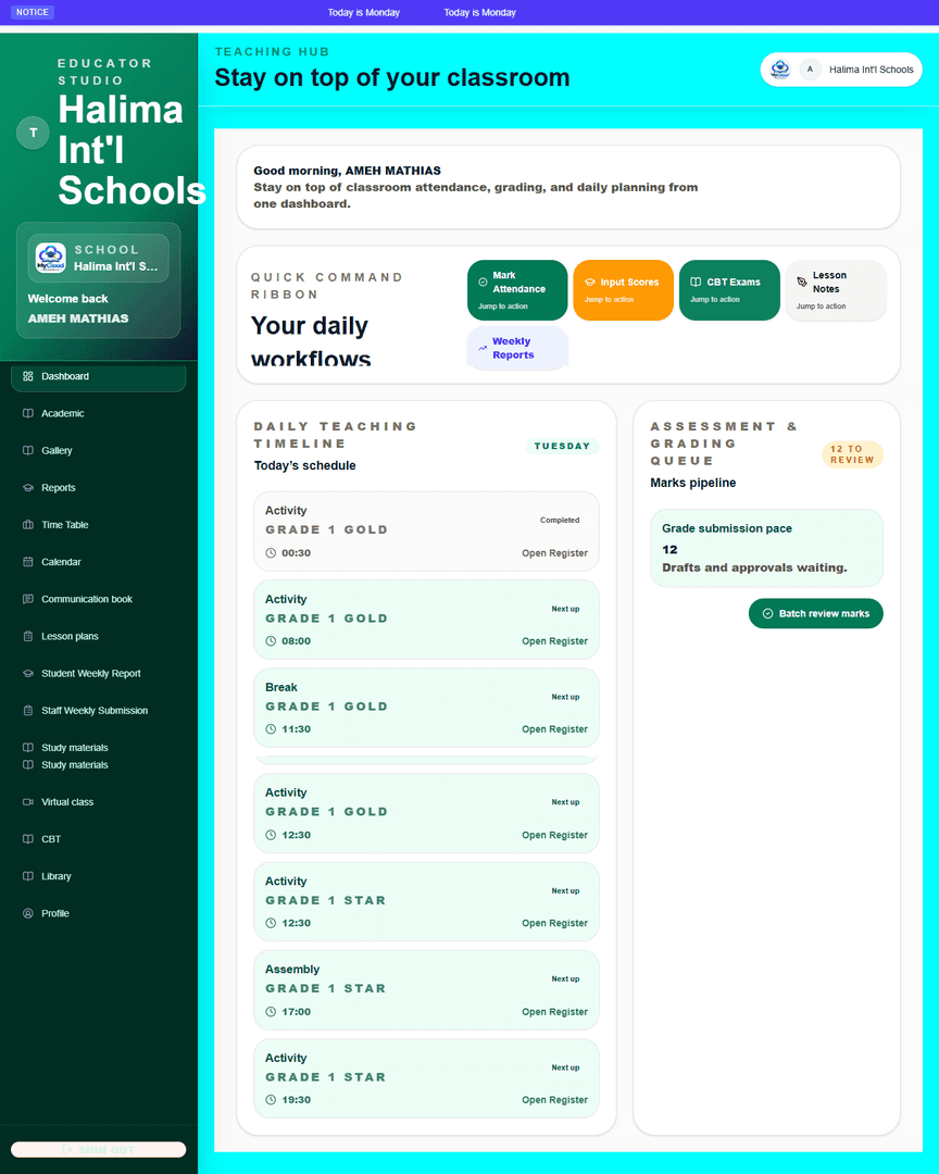 School Management & Learning Platform image 4