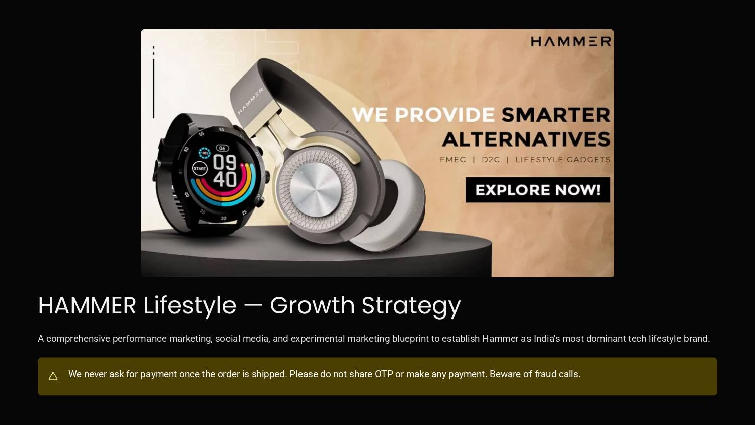 HAMMER Growth Blueprint: A Full-Stack Strateg image 1