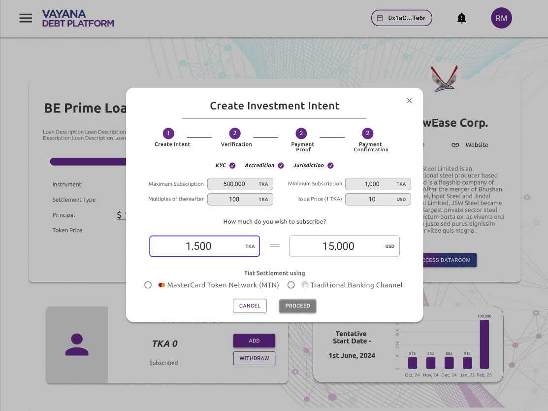 Vayana Debt Platform screenshot 1