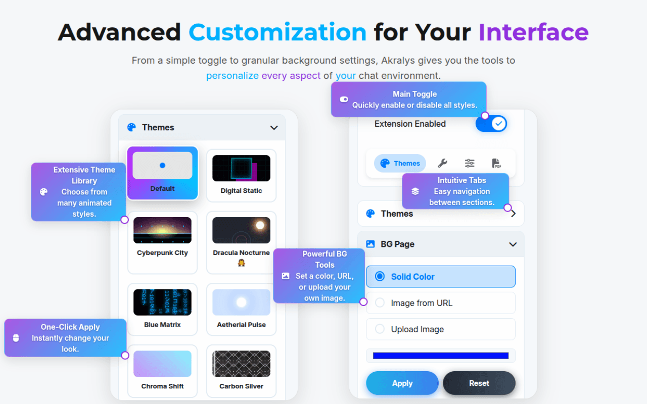 Akralys: ChatGPT Theme + Tools image 1